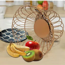pure source (india) Hard Metal Powder Coated Iron Fruit & Vegetable Basket image 5