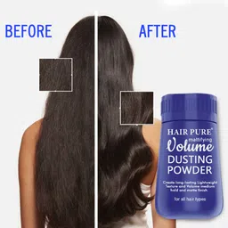 hair pure Volume Dusting Powder for Matte Finish, Non-Sticky, Styling Powder Hair Styler image 5