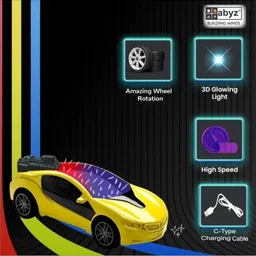 toytry 3D Yellow Smoke Car image 4