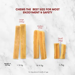 puprazy Himalayan Chewstick Small Dog Treat | Calcium-rich | 100% Pure Yak Milk Churpi Cheese Dog Chew image 5
