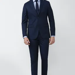 peter england Men Single Breasted - 2 button Solid Suit-picture-31