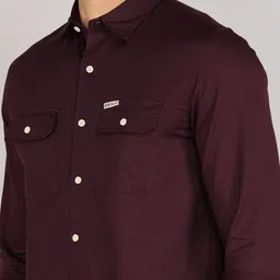 u.s. polo assn. denim co. Men Regular Fit Solid Cut Away Collar Casual Shirt image 5