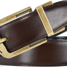Men Evening, Party, Formal, Casual Black, Brown Artificial Leather Reversible Belt-image-0