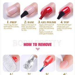 BORN PRETTY Jelly Nude Gel Nail Polish Nail Gel Soak Off Varnish -10ml- JN04 image 2