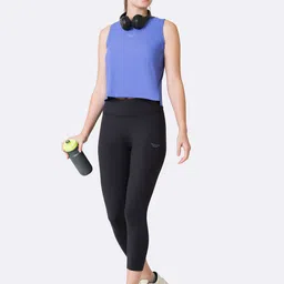 Van Heusen Proactive Elite Solid Quick-Dry High Stretch Cropped Top image 3