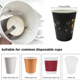 clvmart Cup Dispenser Plastic Glass Holder image 4