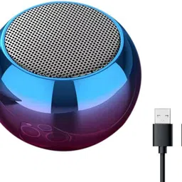 SSCOM Premium Mini Boom Wireless Portable Extra Bass with Type-C Cable 5 W Bluetooth Party Speaker-image-9
