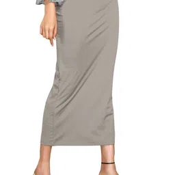 SCUBE DESIGNS Women`s Lycra Saree Shapewear Grey (M) Nylon Blend Petticoat image 3