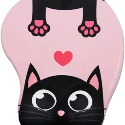 Zeitel Ergonomic Mouse Pad with Wrist Rest Non Slip Cow Anime Gel Pad for Office Gaming Non Slip Base Mousepad image 1