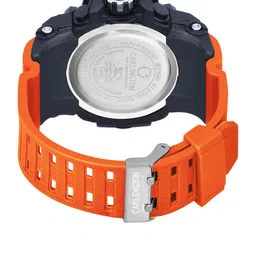 CARLINGTON Men Printed Dial Straps Analogue and Digital Watch CT 3344 Orange image 3