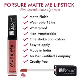 ForSure Set Of 2 Matte Me Non-Transfer Liquid Lipsticks 5ml Each - 116 + 121 image 4