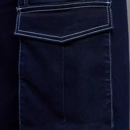 Miss Chase Women Clean Look No Fade Dark Shade Wide Leg High-Rise Stretchable Jeans image 5