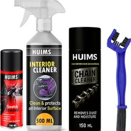 huims Premium Chain Cleaner Spray H_4 With Cleaning Brush Interior Cleaner 750 ML 1scratch remover and 1chain cleaner Interior cleaner Chain Oil image 1