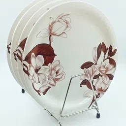 prefectdine NW_ Plate Floral Printed Design 11Inch Round /Snacks Break Resistance Dinner Plate-picture-13