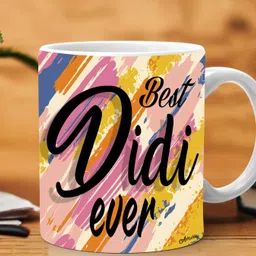 avavia "Best Didi Ever"Best Gift for Sister|Raksha Bandhan|Happy Birthday|Rakhi Gift|Printed Ceramic Coffee Mug-picture-43