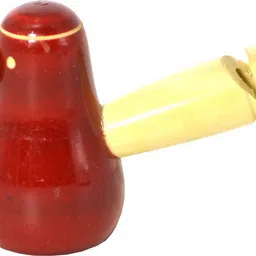 santarms Handmade Bird Whistle Wooden Toy Red color image 2