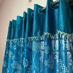 lalora 150 cm (5 ft) Window Polyester Room Darkening Curtain (Pack Of 2)-picture-11