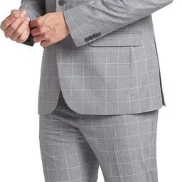 raymond Men SB 2BTN NOTCH LPL SUIT-3PCS CNTP FIT Checkered Suit image 3