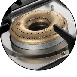 glen Ultra Slim Glass Gas Stove with 3 High Flame Forged Brass Burner CT1035USBLAI, Glass Automatic Gas Stove image 3