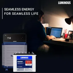 luminous Zelio Smart 1100 with ILTT 26060 & Trolley Tubular Inverter Battery image 3