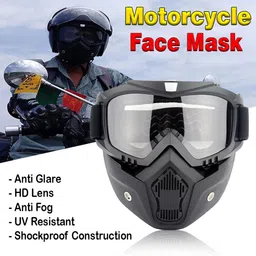 miwings Transparent-GOGGLE-MASK Motorcycle Face Cover GOGGLE-FULL MASK Welding, BlowtorchSafety Goggle-picture-11