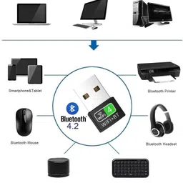 VOOCME USB WiFi Bluetooth Dongle Adapter 4.2, 150Mbps Network Card Wireless Dongle USB Adapter image 4