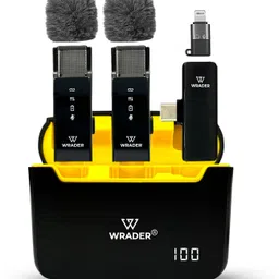 wrader Wireless Mic with Muff Noise Cancellation for YouTube Video Recording, Vlogs Microphone-picture-19