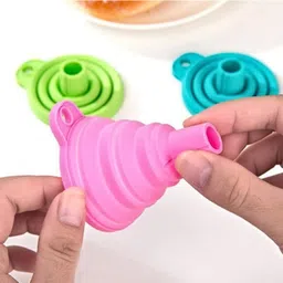myniqs Silicone Funnel | Kitchen Multipurpose Use |Foldable Silicone Funnel-picture-38