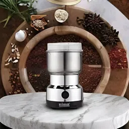 Nima Mixer Grinder Mini Electric Small Grinder Mixer Stainless Steel Mixer Juicer Jar-image-10