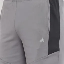 ATHLISIS Men Grey Training or Gym Sports Shorts with e-Dry Technology image 3