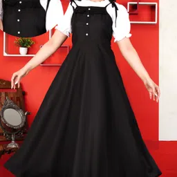 aakansha Women Black, Yellow Dungaree-picture-17