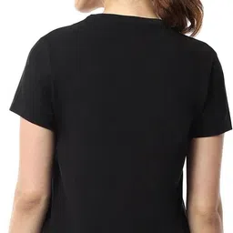 tadeo Pack of 3 Women Solid Round Neck Polyester Light Blue T-Shirt image 2