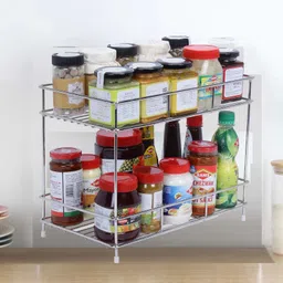 Utensil Kitchen Rack Large Plastic Dish Rack Washing Holder Basket Dish Drainer Kitchen Rack_KR292 Steel-image-4