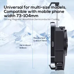 Cubonic X Memo DLA2 Semiconductor Radiator cooler with Adjustable Phone Mount 1 Fan Cooling Pad image 3