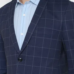 allen solly Men Checkered Single Breasted Casual Blazer image 4