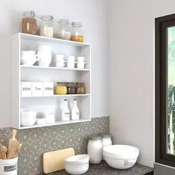 indian decor szy Utensil Kitchen Rack KITCHEN ALMIRAH WITH THREE SHELF Wood-picture-16