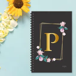 escaper P letter diary (Ruled - A5), P initial Diary, P alphabet Notebook A5 Diary Ruled 160 Pages image 3