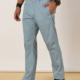 beevee Men Solid Light Blue Track Pants-picture-24