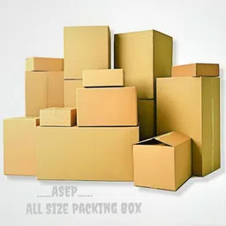 asep Corrugated Craft Paper Heavy Duty E-Commerce 4*4*4 Inch Packaging Box image 5