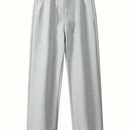 wevok wear Men Relaxed Grey Cotton Blend Trousers image 2