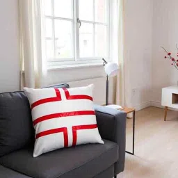 homprin White Cotton Geometric 16x16 inches Cushion Cover-picture-40