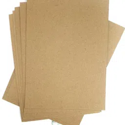 krashtic Brown Card Sheets deal for Craft Work, Poster Making, Painting & School Projects Plain A4 490 gsm Craft paper-picture-22