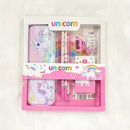cmc Unicorn Theme Pencil & Geometry Box Set – Perfect School Gift for Kids Geometry Box image 1