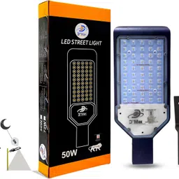 d'mak 50w Automatic Sensor Lens Street Light Grey body Pack of 1 Post Light Outdoor Lamp-picture-12