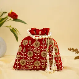 cara Women Red Potli image 3