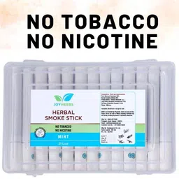 joyherbs Herbal Cigarettes Tobacco Free and Nicotine Free Mint Flavoured Cigarette Sticks Smoking Cessations image 4