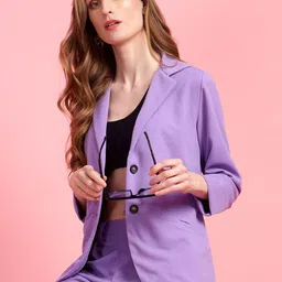 Golden Kite Notched Lapel Collar Long Sleeved Single-Breasted Blazers image 5