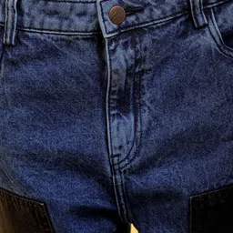 Freehand by The Indian Garage Co Women Relaxed Fit Heavy Fade Pure Cotton Cargo Jeans image 2