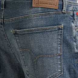 Flying Machine Men Tapered Fit High-Rise Low Distressed Light Fade Stretchable Jeans image 3