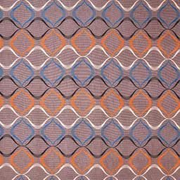 EasyGoods kasa02 Brown & Orange Geometric 250 TC King Bedsheet With 2 Pillow Covers image 4